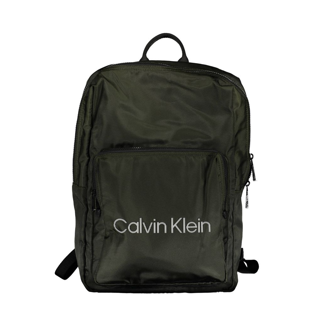 Grüner Polyester-Rucksack
