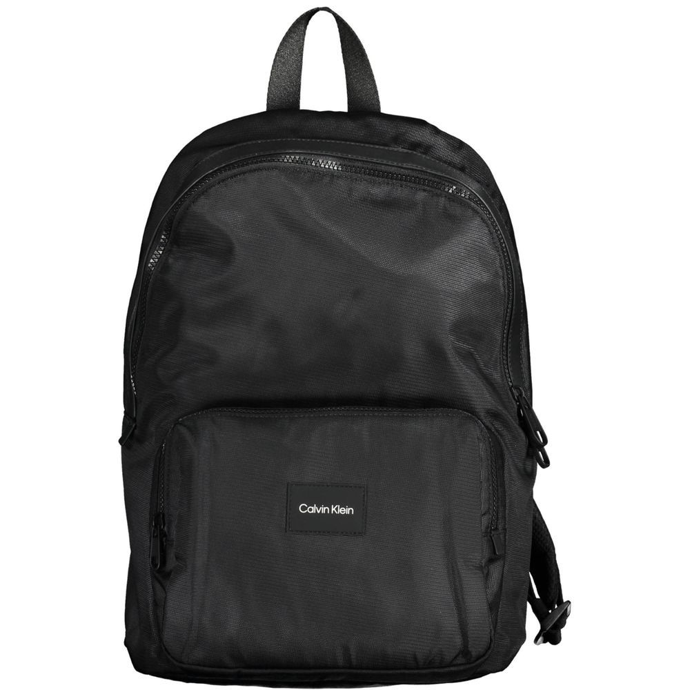 Schwarzer Rucksack aus Polyester für Herren