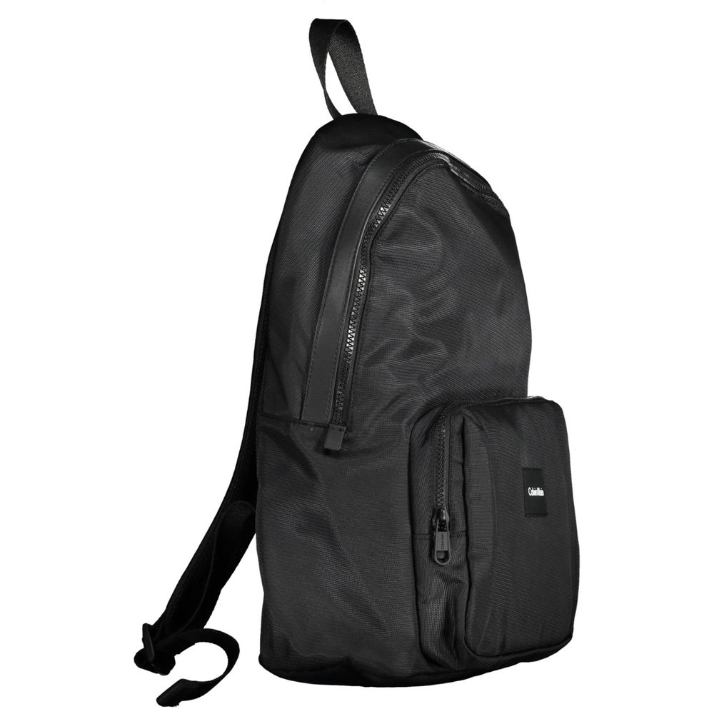 Schwarzer Rucksack aus Polyester für Herren