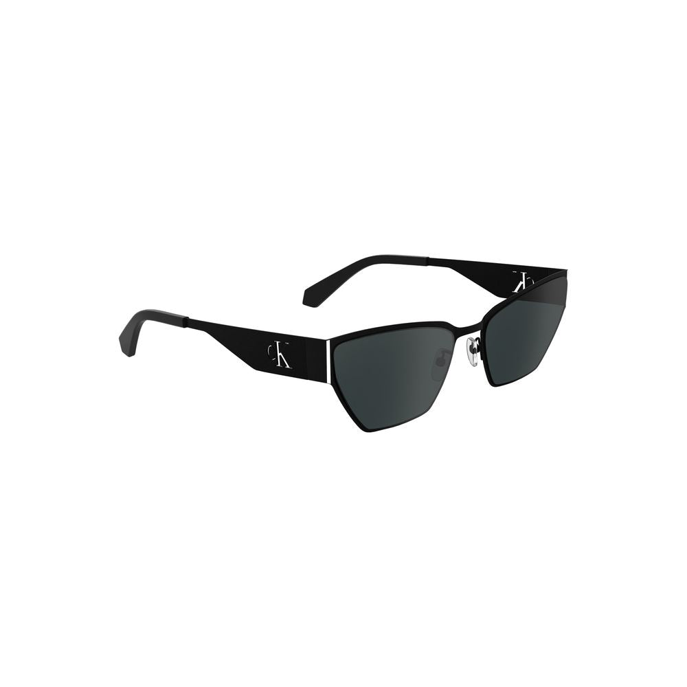 Schwarze Sonnenbrille aus Metall 38324