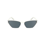 Weiße Sonnenbrille aus Metall