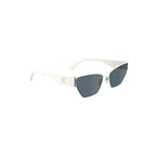 Weiße Sonnenbrille aus Metall