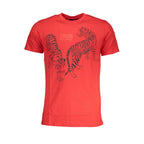 Rotes Baumwoll-T-Shirt für Herren