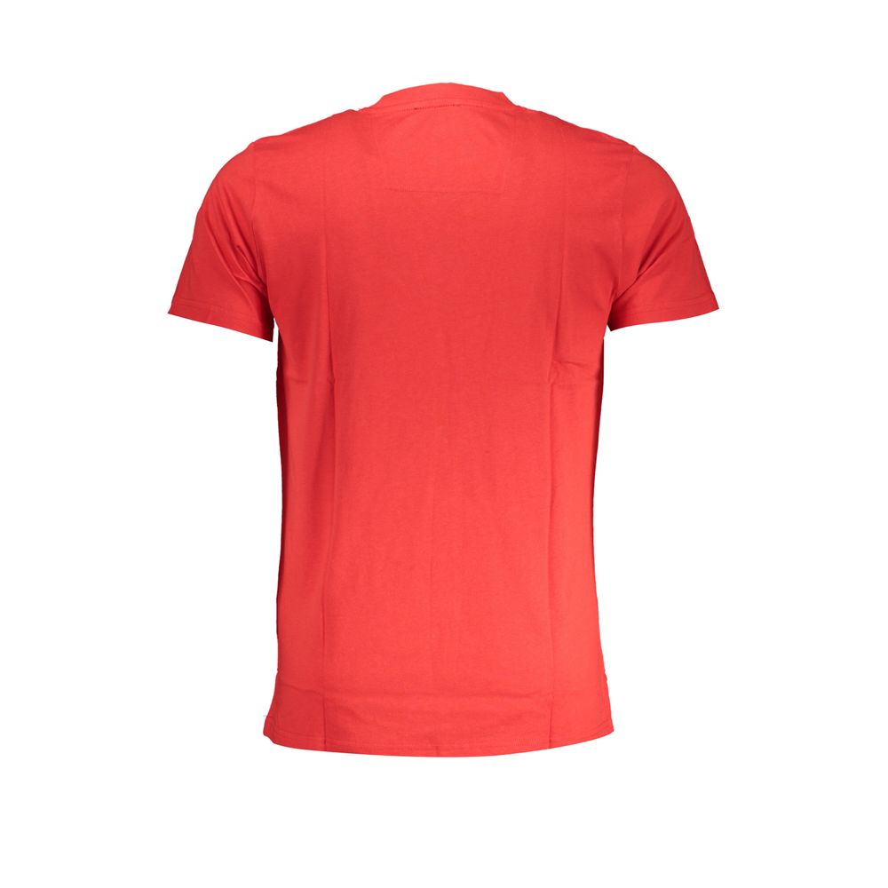 Rotes Baumwoll-T-Shirt für Herren