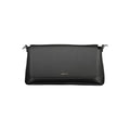 Schwarze Damen-Handtasche aus Polyester