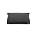 Schwarze Damen-Handtasche aus Polyester