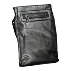 Schwarze Polyester-Umhängetasche