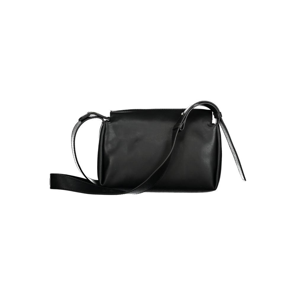 Schwarze Polyester Handtasche