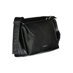 Schwarze Polyester Handtasche