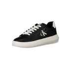 Schwarzer Sneaker aus echtem Leder