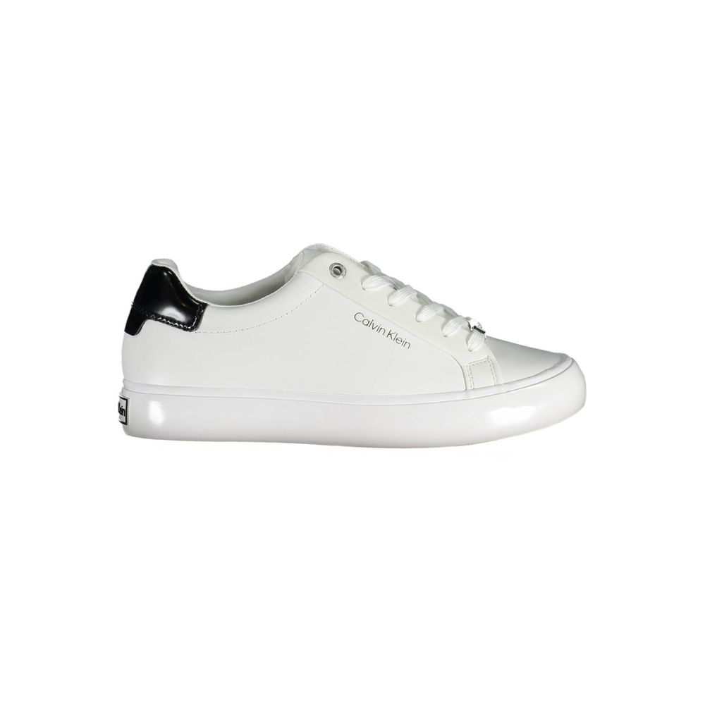 Sneaker aus weißem Polyester