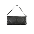 Schwarze Polyester Handtasche