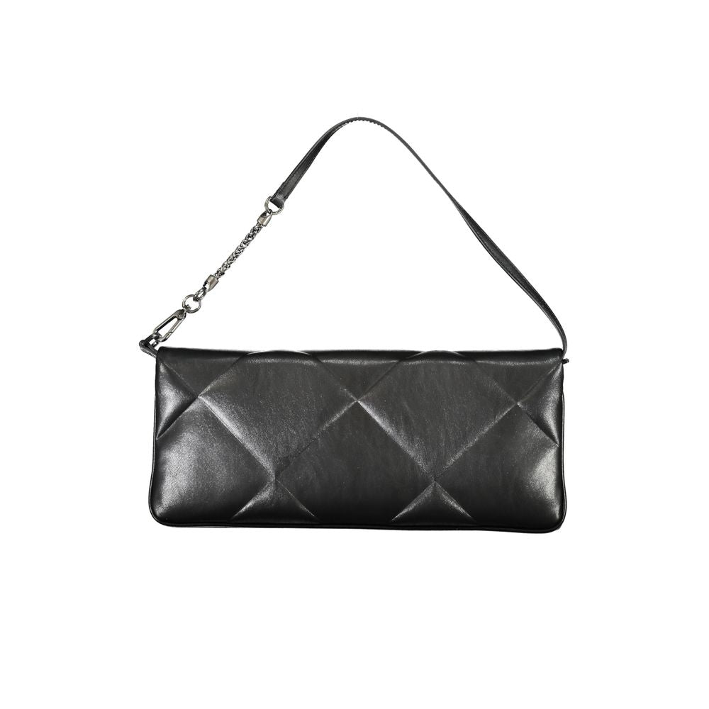 Schwarze Polyester Handtasche
