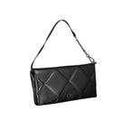 Schwarze Polyester Handtasche