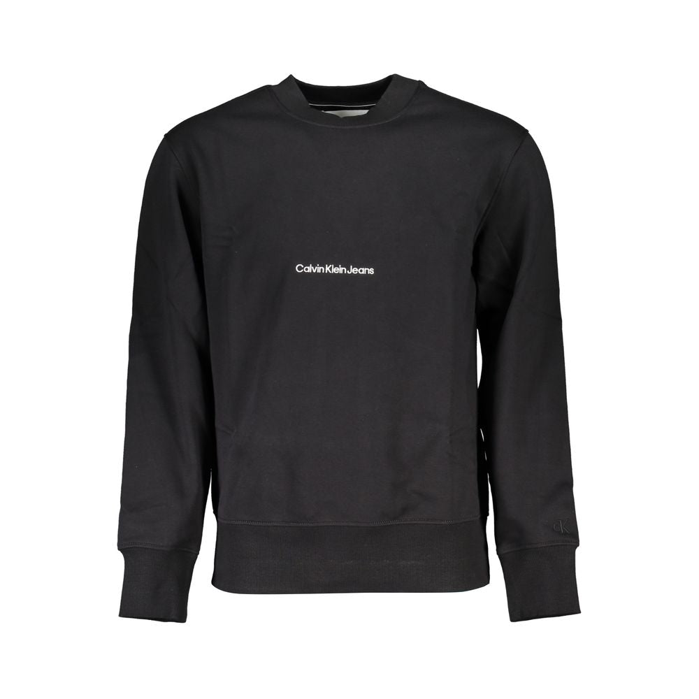 Schwarzer Baumwoll-Sweatshirt