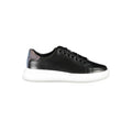 Schwarzer Sneaker aus echtem Leder