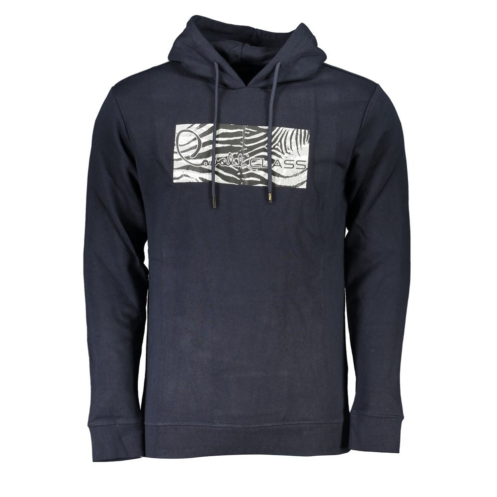 Blaues Baumwoll-Sweatshirt für Herren