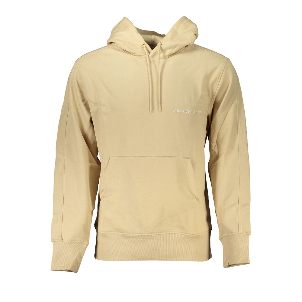 Beiger Baumwollpullover für Herren