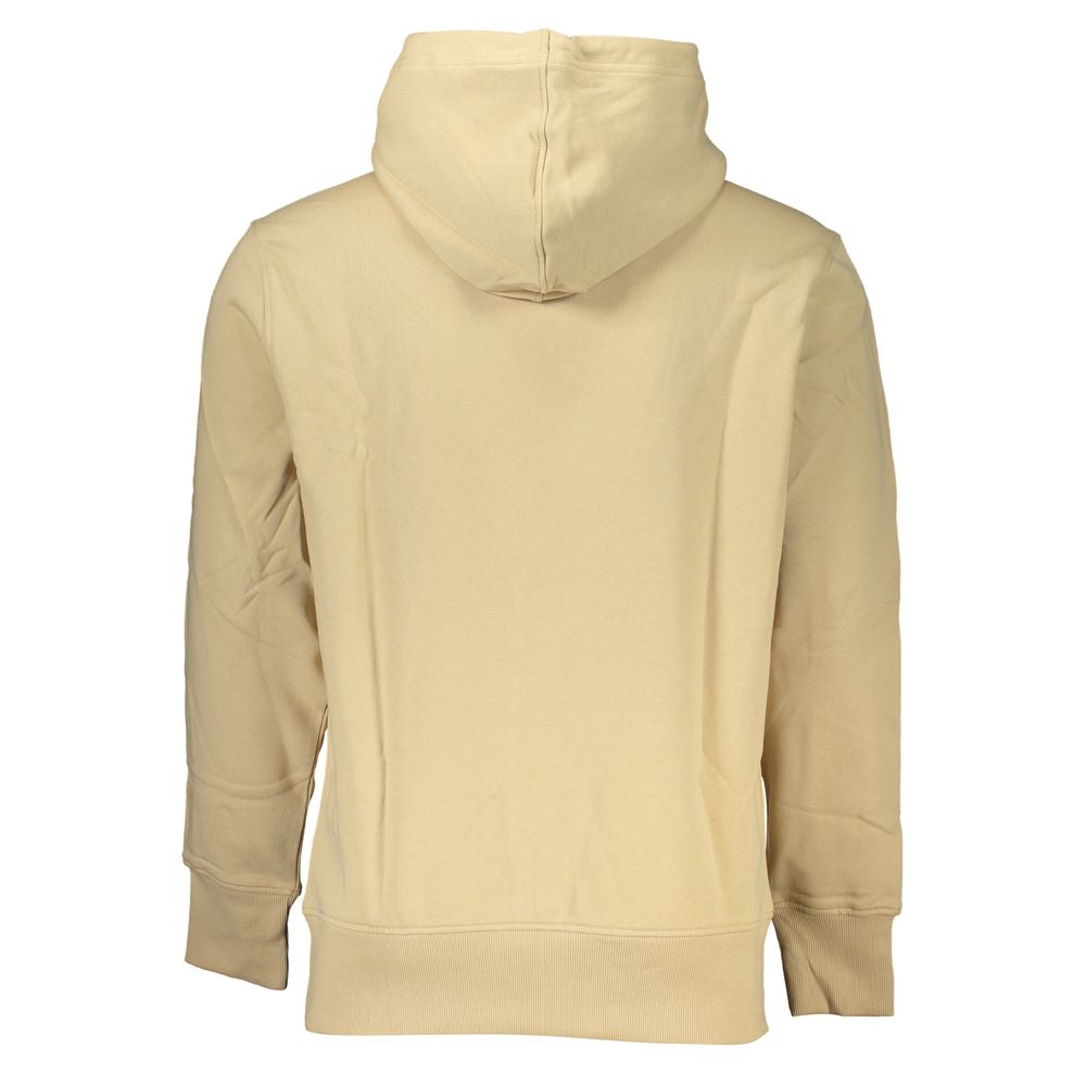 Beiger Baumwollpullover für Herren