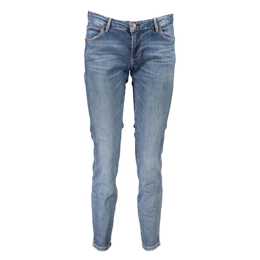 Blaue Baumwolljeans aus Denim