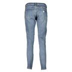 Blaue Baumwolljeans aus Denim