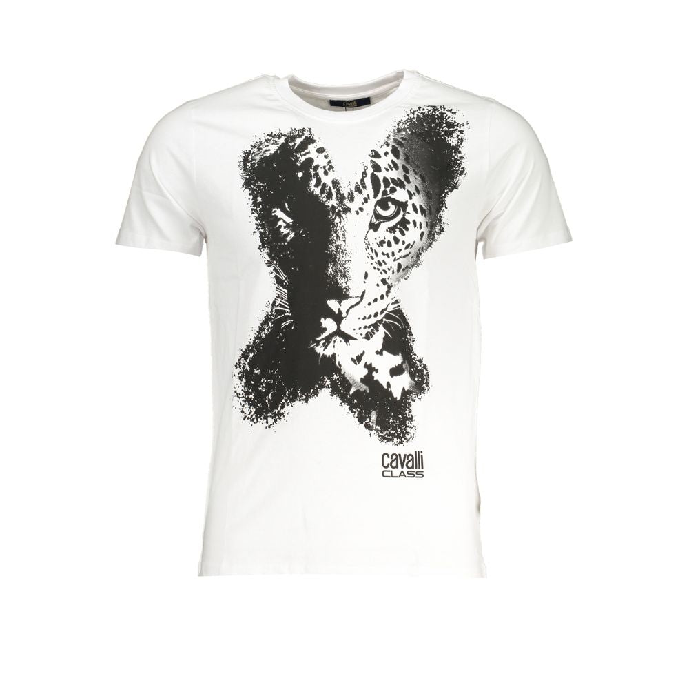 Weißes Herren-T-Shirt aus Baumwolle