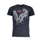 Blaues T-Shirt aus Baumwolle