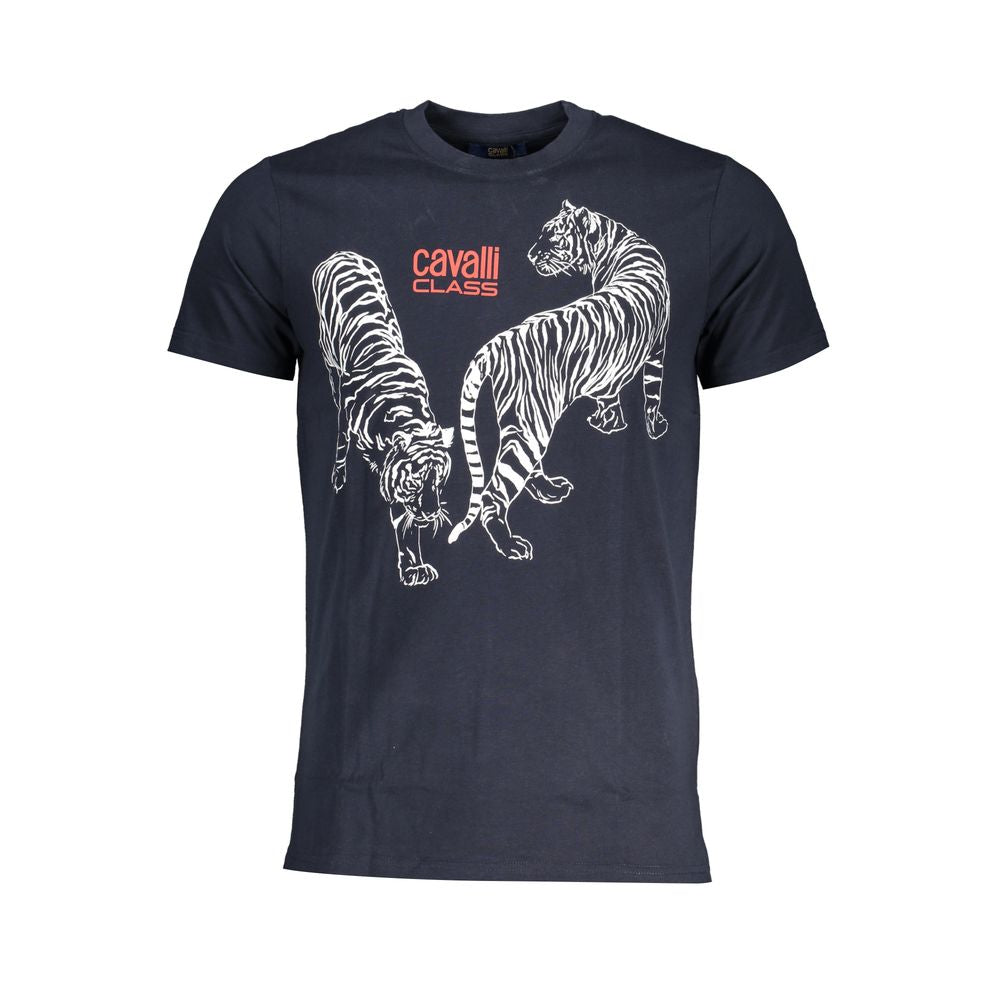 Blaues T-Shirt aus Baumwolle
