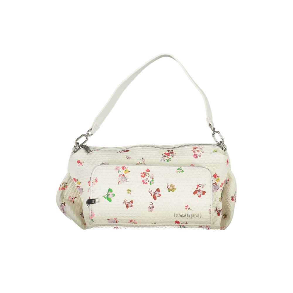 Weiße Damen-Handtasche aus Polyurethan