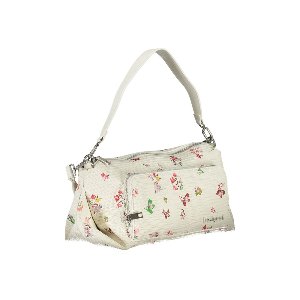 Weiße Damen-Handtasche aus Polyurethan