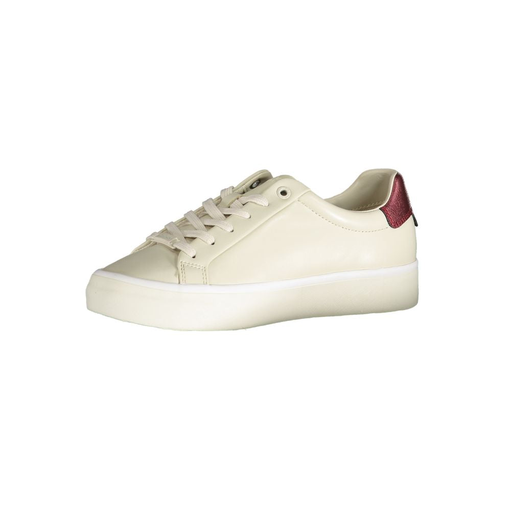 Beige Genuine Leather Sneaker
