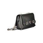 Schwarze Damen-Handtasche aus Polyurethan