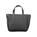Schwarze Damen-Handtasche aus Polyethylen