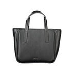 Schwarze Damen-Handtasche aus Polyethylen