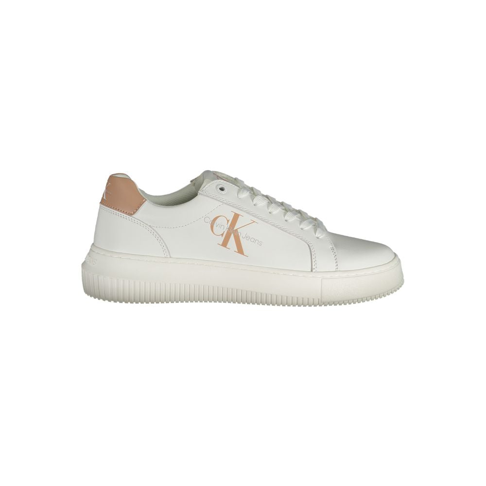 Weiße Leder-Sneaker für Damen