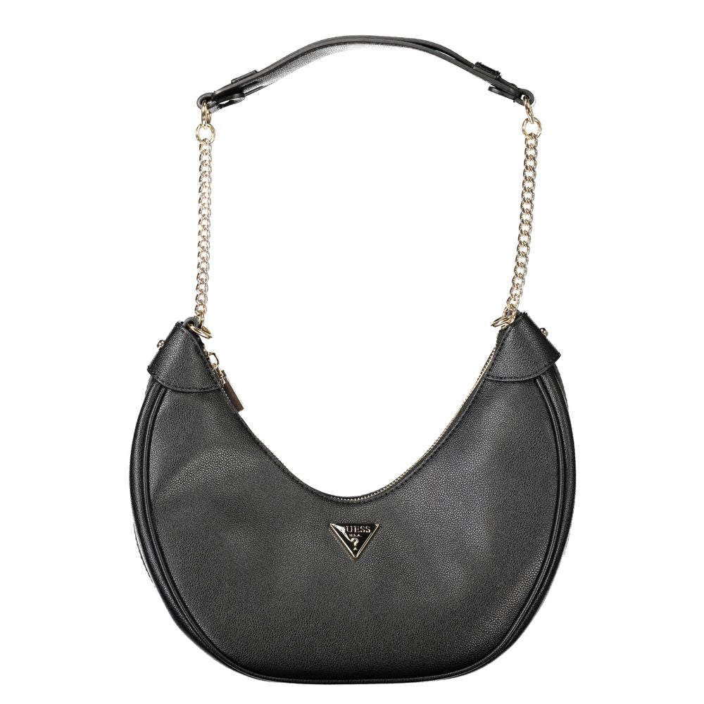 Schwarze Damen-Handtasche aus Polyethylen