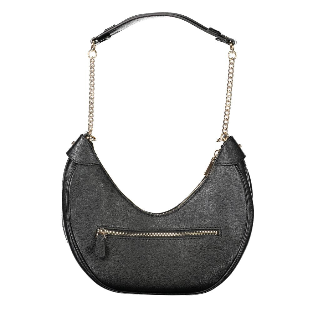 Schwarze Damen-Handtasche aus Polyethylen