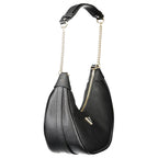 Schwarze Damen-Handtasche aus Polyethylen