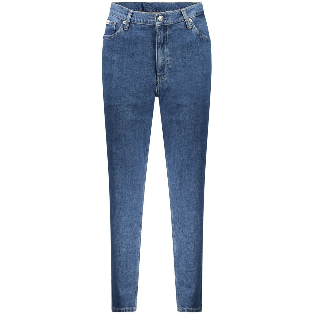 Baumwolljeans aus blauem Denim