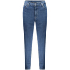 Baumwolljeans aus blauem Denim