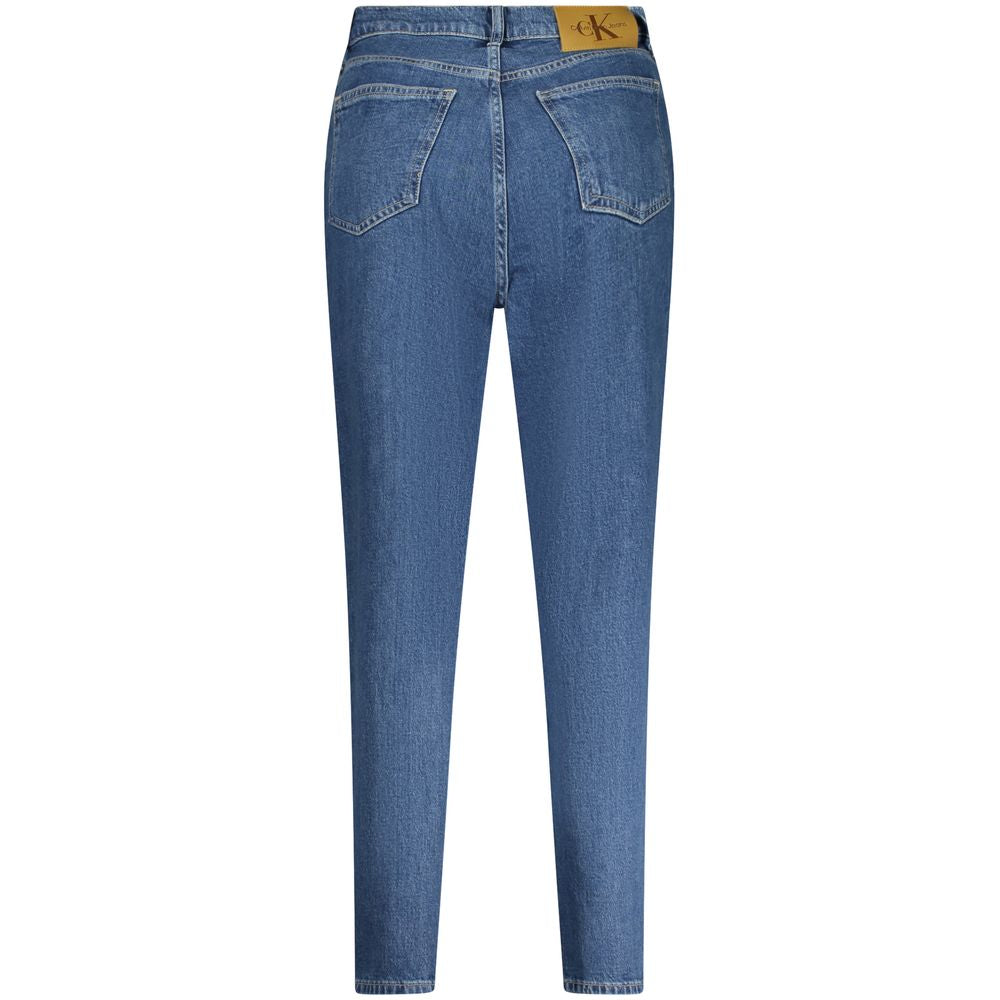 Baumwolljeans aus blauem Denim
