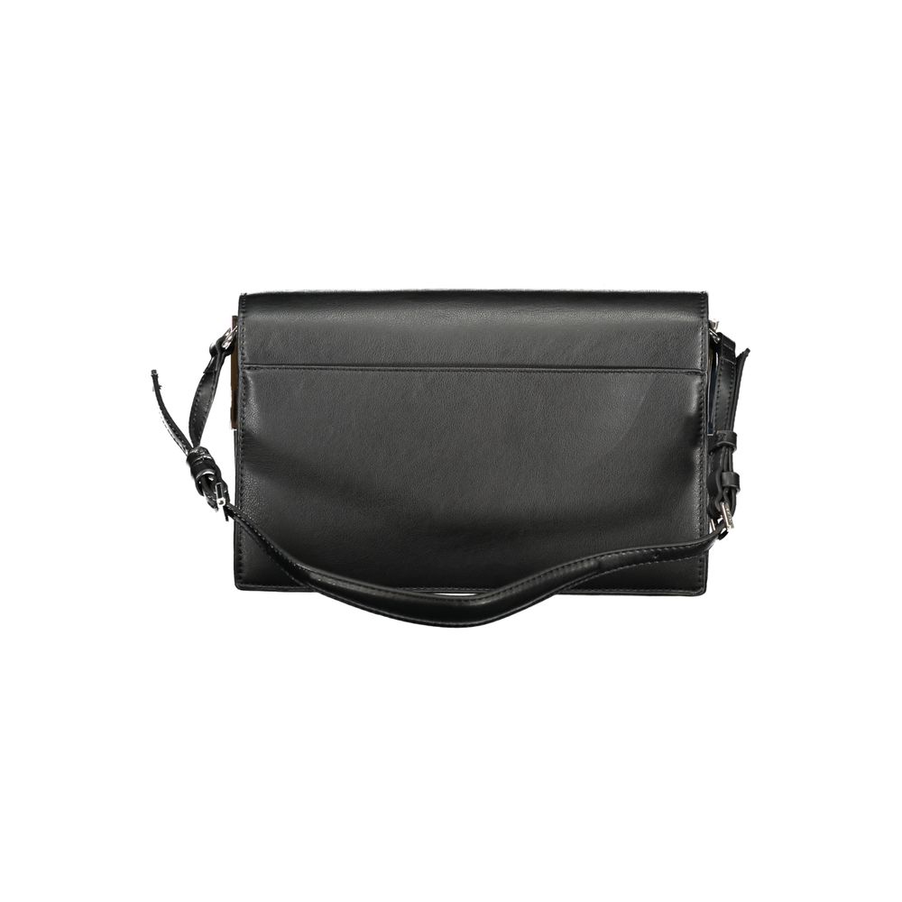 Schwarze Polyester-Handtasche