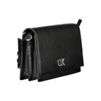 Schwarze Polyester-Handtasche