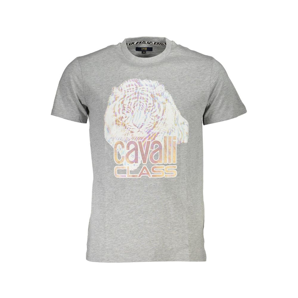 Grigio Baumwoll-T-Shirt für Herren