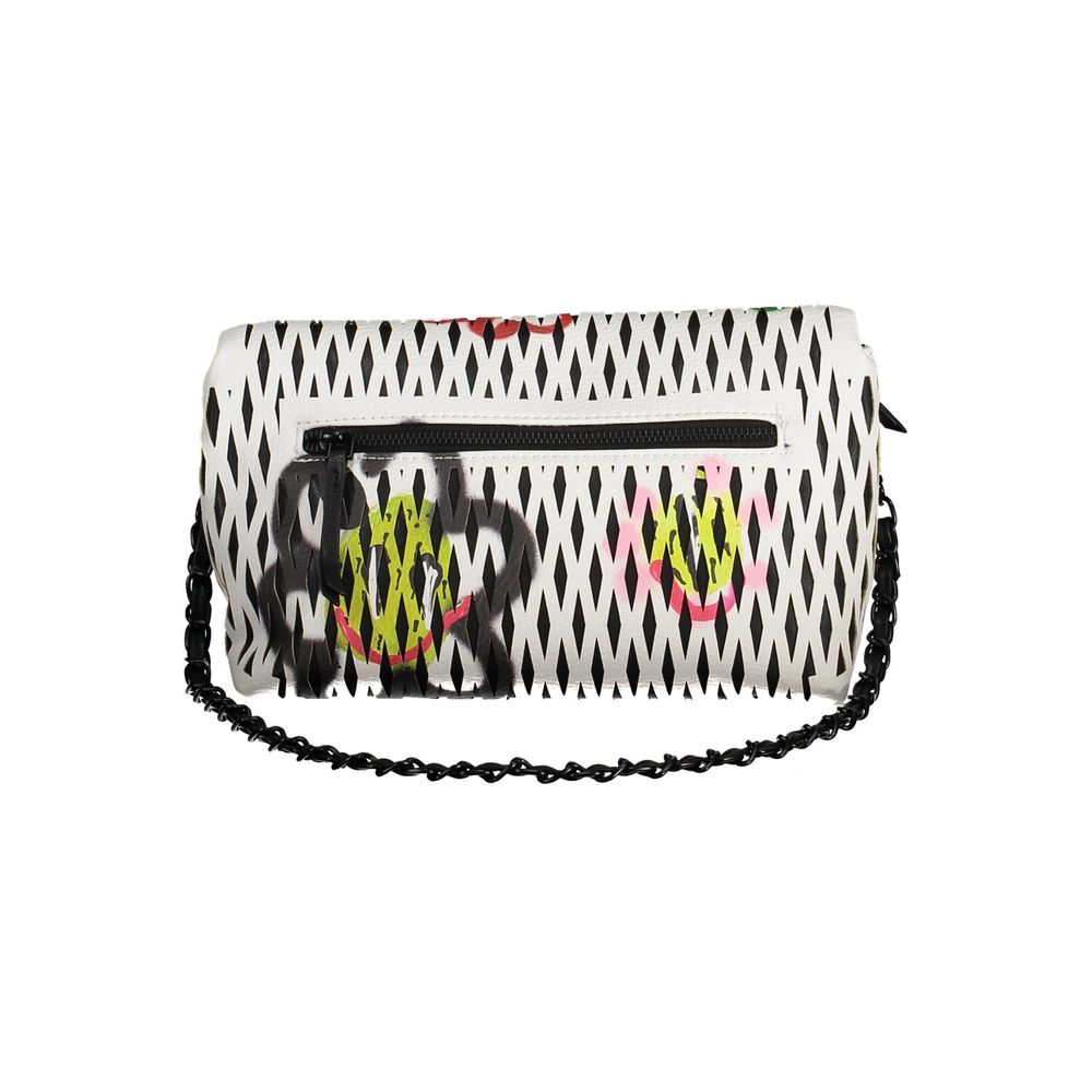 Weiße Damen-Handtasche aus Polyurethan