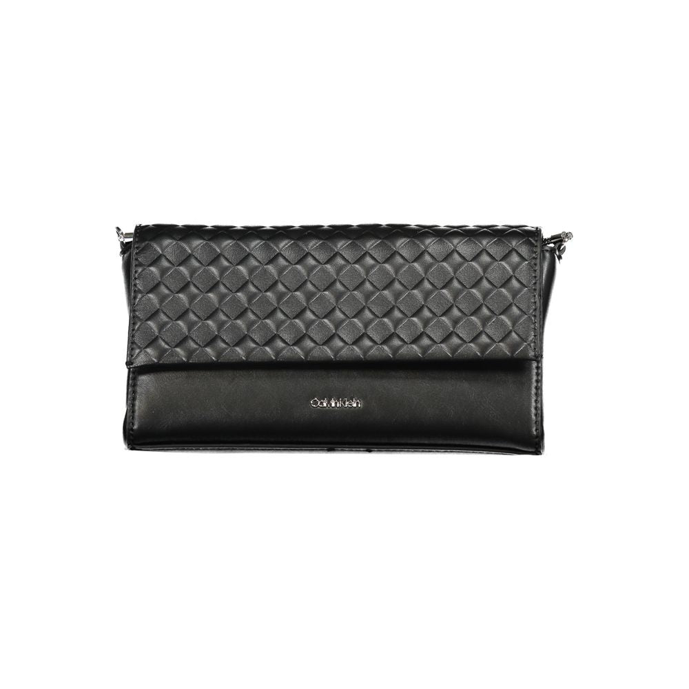 Schwarze Polyester Handtasche