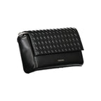 Schwarze Polyester Handtasche