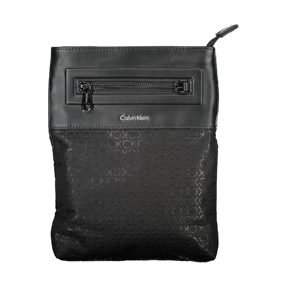 Schwarze Polyester Handtasche