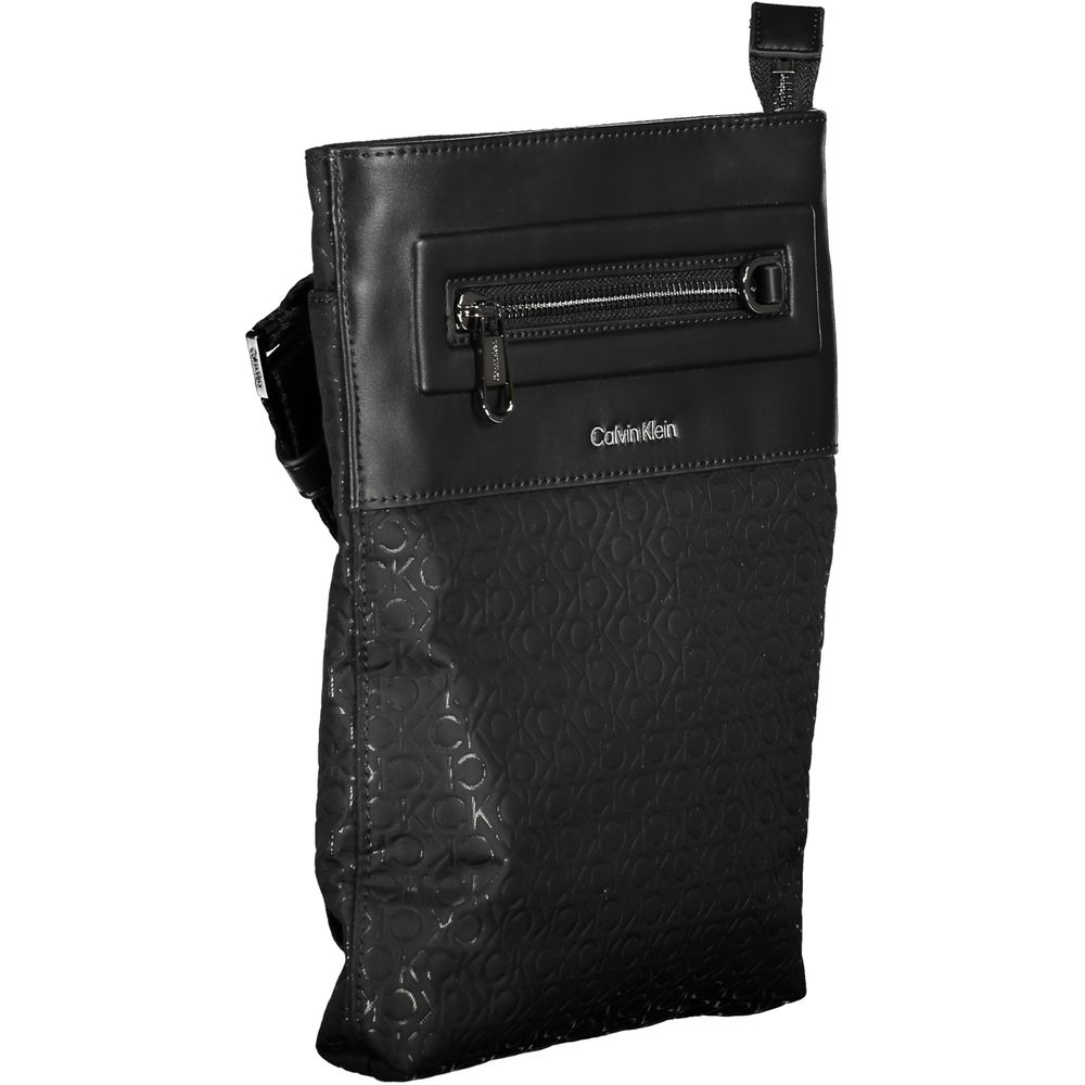 Schwarze Polyester Handtasche