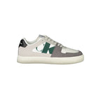 Weiße Herren-Sneaker aus Polyester